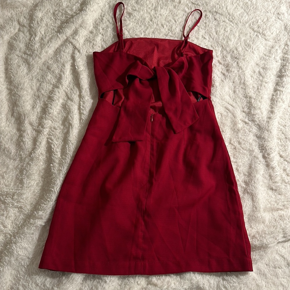 Lulus Red Mini Dress w/ Back Cut-Out